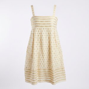 Strap Shift Mid Cotton Dress - 36