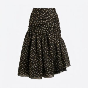Bi-Color Evening Mid Skirt - 36