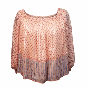 Silk Loose Printed Top - 36/38