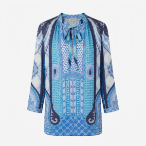 Blue Paisley Loose Top - 36