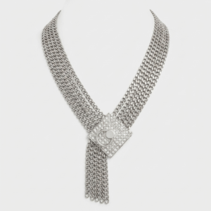Vintage Silver Chains Necklace