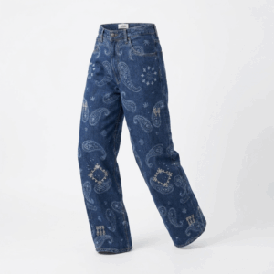 Paisley Embroidery Jeans - 38/40