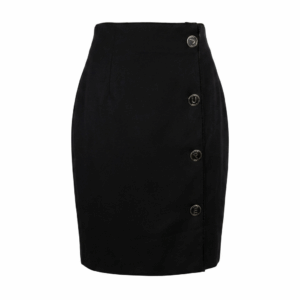 Vintage Black Pencil Skirt - 36