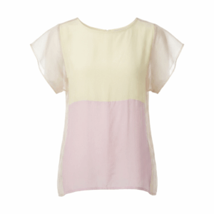 Pastel Silk Shift Top - S