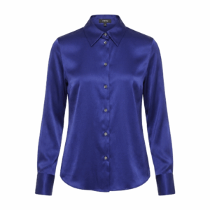 Cobalt Silk Fit Blouse - M