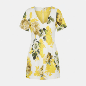 Flower A-Line Mini Dress - 38