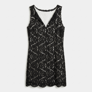 Embroidered Shift Mini Dress - 40