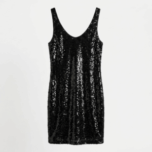 Sequins Shift Mini Dress - XS