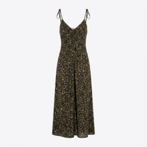 Printed Strap Mid Dress - 36
