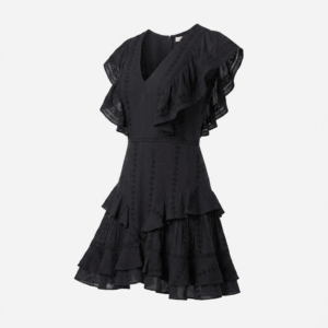 Ruffle A-Line Mid Dress - 36