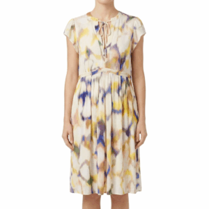 Loose Printed Cotton Dress - 40