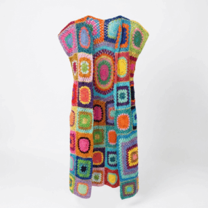 Handmade Crochet Long Cardigan - S