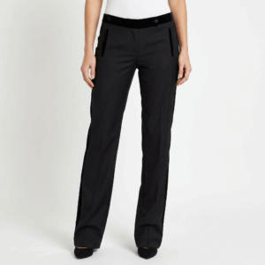 Velvet Straight Evening Trousers - 40