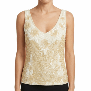 Evening Sequined Fit Top - S