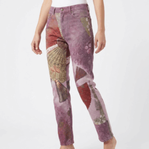 Vintage Printed Slim Jeans - 35