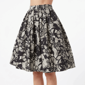 Flower A-Line Mid Skirt - 42