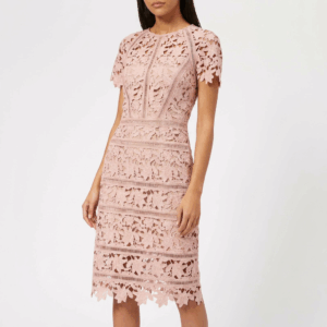 Embroidered Fit Mid Dress - 38