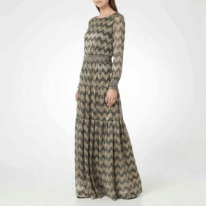 Silver Maxi Loose Dress - S