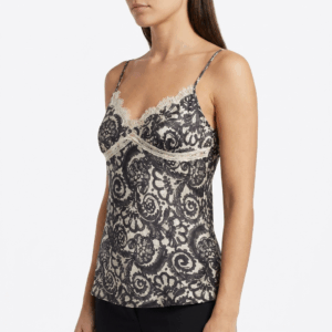 Silk Printed Tank Top - S