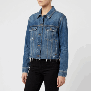 Blue Denim Loose Jacket - S