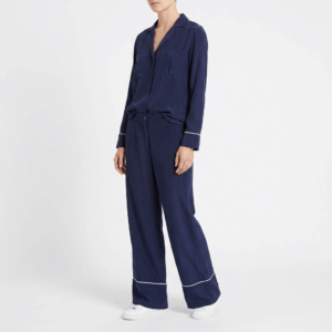 Navy Blue Silk Set - XS