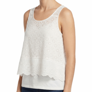 Loose Embroidered Tank Top - 36