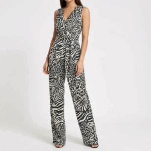 Multiprint Belted Silky Overall - 38