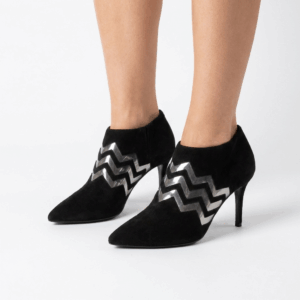 Black Leather Ankle Boots - 41