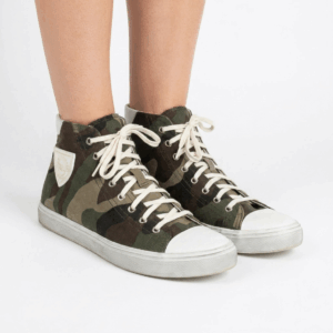 Military Fabric Ankle Sneakers - 41