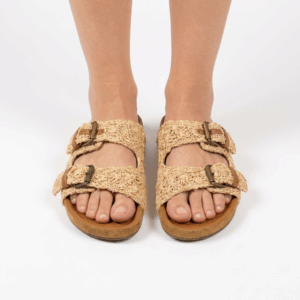 ''Lennyo'' Raffia Buckle Flats - 41