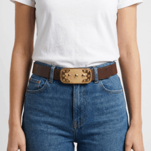 Brown Cow Boy Belt