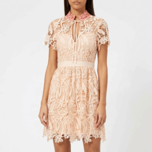 Crochet A-Line Mid Dress - 38