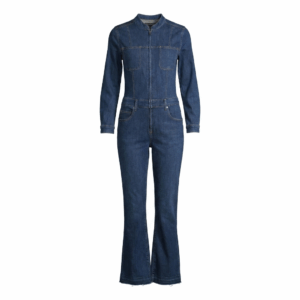 Blue Denim Flare Overall - 38