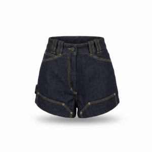 Raw Denim Mini Shorts - 34