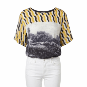 Multiprinted Loose Top - S