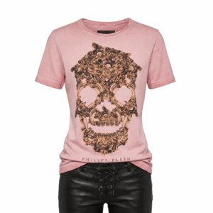 Pink Skull Loose T-Shirt - M