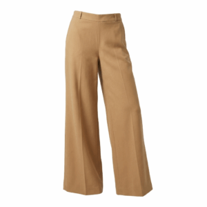 Camel Wide Leg Trousers - 40