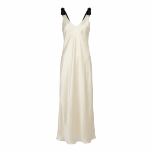Cream Knotted Maxi Dress - S