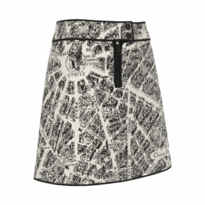 Map Print Mini Skirt - 36