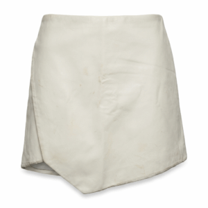 Wrap Leather Mini Skirt - 36