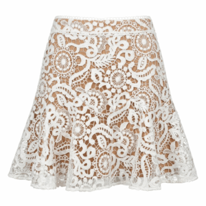 Crochet Flare Mini Skirt - 36