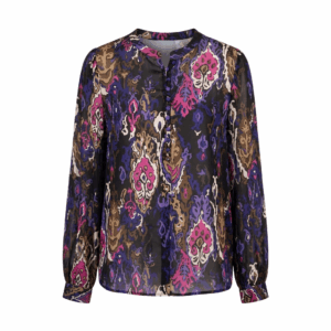 Silk Button Up Blouse - 40