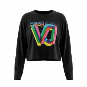 Loose Printed Crop Top - S